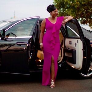 Chiara Boni Magenta Dress SZ 12